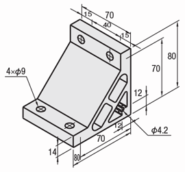 8 Series (groove width 10 mm) - For 2-row grooves - Extruded extra thick bracket: Related images