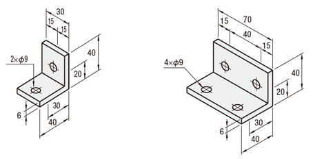 Thin bracket for 8 series (groove width 10 mm): Related images