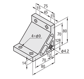 90 degree 90 degree Brackets
