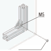 6 Series (8mm Groove Width) - For Single Row Groove - Single-Sided Slot 90 degree Brackets: Related Images