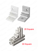 6 Series (groove width 8 mm) - For 1 row groove - Extrusion thick 90 degree Brackets (right angle processing type) Related image 6_ Similar products