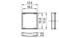 For 5 series (groove width 6 mm) Aluminum frame Pre-insertion stopper: Related images