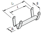 5 Series (groove width 6 mm) Aluminum frame post-insertion stopper: Related images