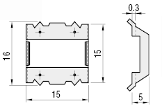 Conductive washer for aluminum frame for 6 series (groove width 8 mm): Related images