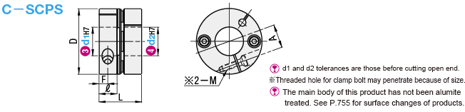 【Economic type】Disc type coupling High flexibility clamping type (Single disc type)  Servo motor applicable type: Related image