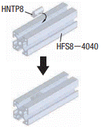 8 Series (groove width 10mm) Post-assembly spring Nuts for 40/80 square aluminum frames Related image 2_Example of use