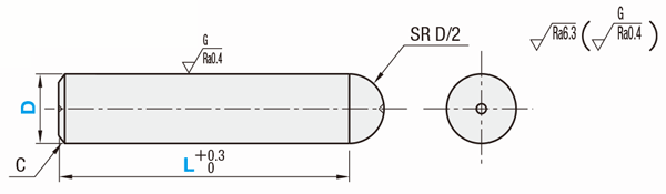 Locating Pins - Straight, Sphere - Press Fit:Related Image