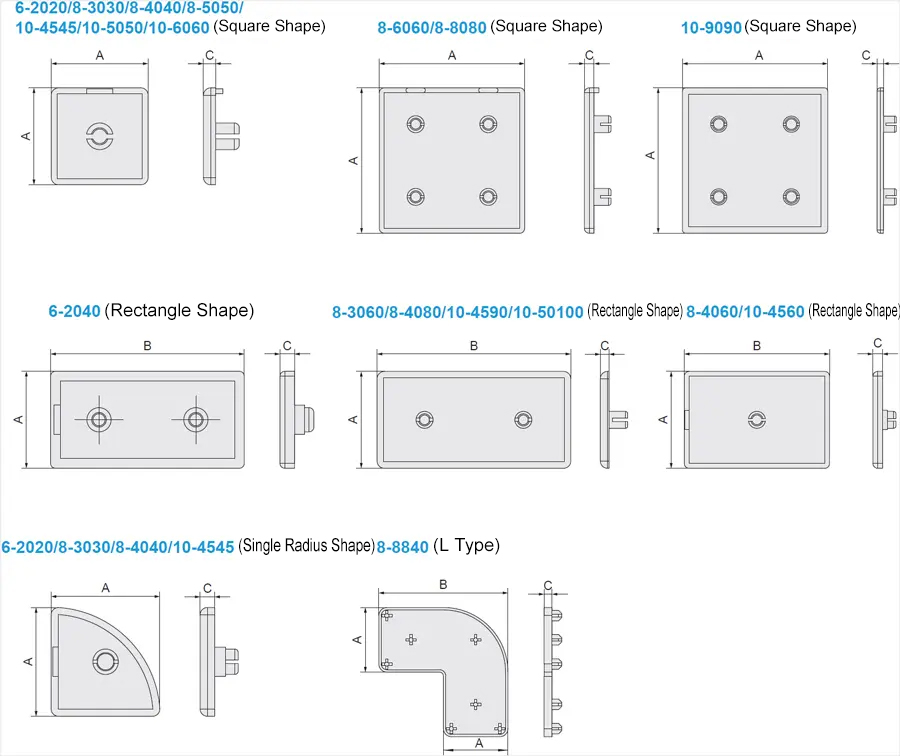 Economic Type Industrial Frame Parts Catalog