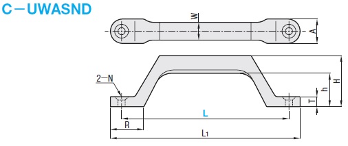 110310206729 Handles Dimensional Drawing