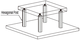 MISUMI economic type hex posts complete standard model customizations