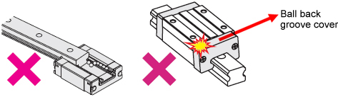 MISUMI Economy series Linear Guide Slider Precautions