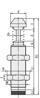 Shock Absorbers, Heavy Load Absorption Type - Dimensional Drawing 1