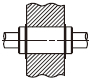 Usage method of the middle flanged linear bushing