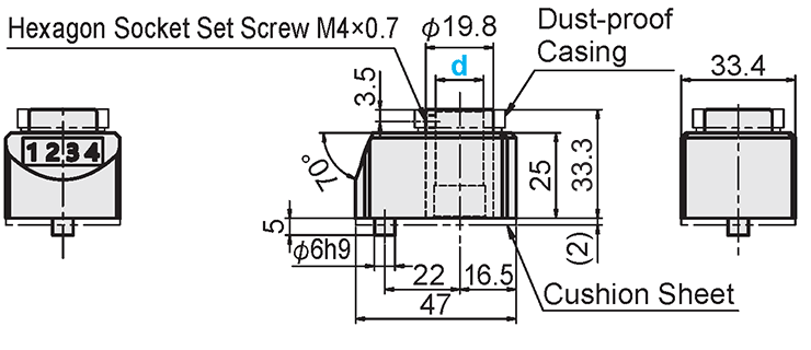 Screw Distance Indicator Position Indicator, Vertical Stainless Steel | MISUMI | MISUMI Thailand