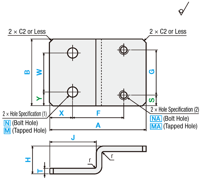 [Clean & Pack]Sheet Metal Mounting Plates / Brackets - Z Bent Type ...