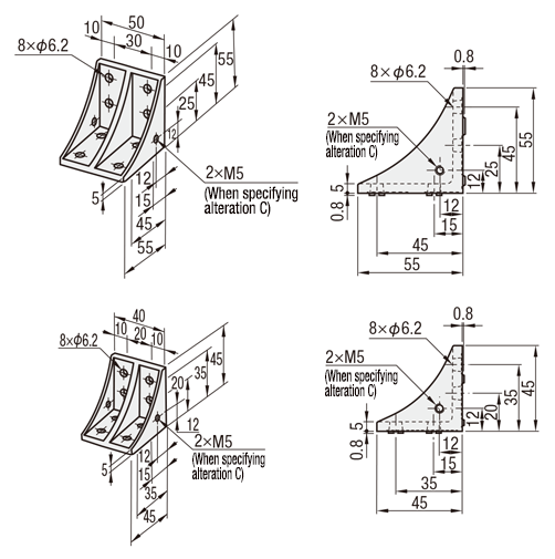[Clean & Pack]6 Series (Slot Width 8 mm) - For 2 Slots, Reversal Tabbed ...