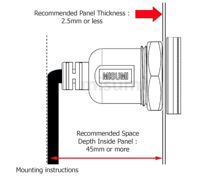 Economic IP65 Panel Mount USB3.0 Adapter (USB2.0 Compatible) Precautions