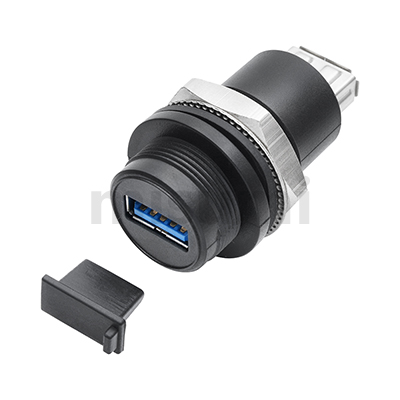 Product Overview: Economical IP65 Panel Mount USB3.0 Adapter (USB2.0 Compatible)