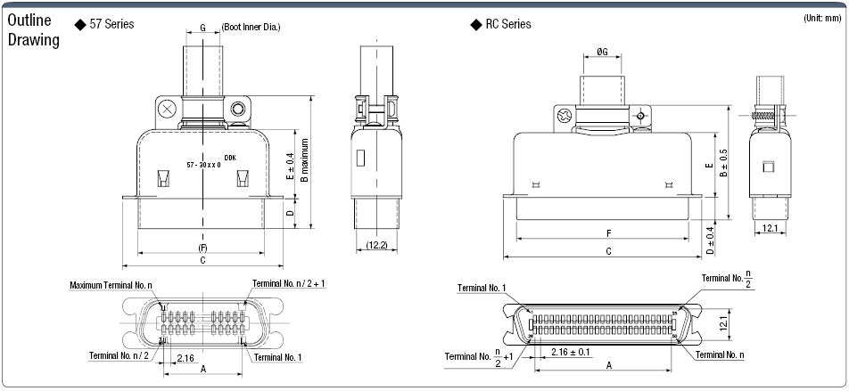 Centronics Solder Spring-lock Connector (Male):Related Image