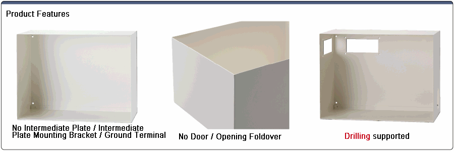 Free Size Control Panel Box Doorless Type, FSF Series | MISUMI | MISUMI ...