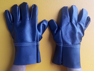 PVC leather gloves