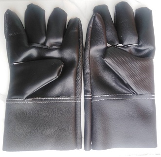 PVC leather gloves