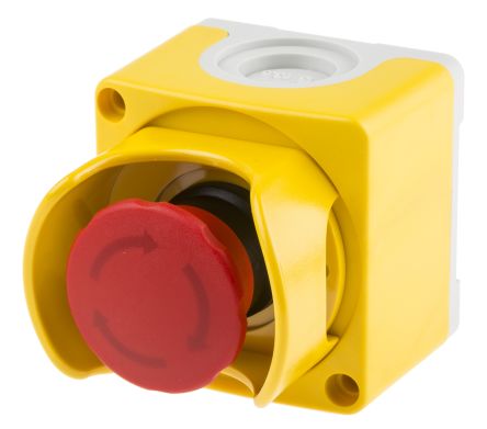 Emergency stop switch housing and combinations