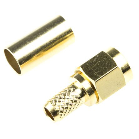 50 Ohm SMA RF Coaxial Crimp Plug Connectors