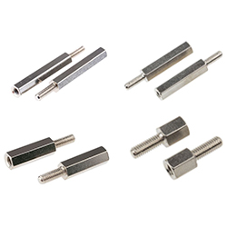 Metric Threaded Non-Insulating Spacers Nickel Plated Brass