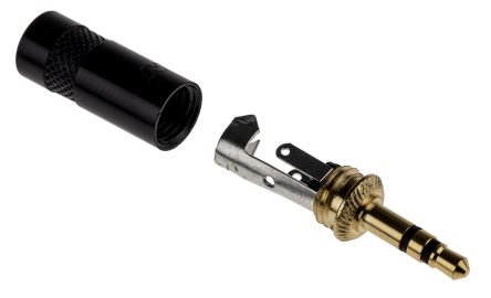 Stereo Jack Plug with Gold Plated Contacts