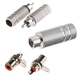 Professional Nickel Plated Phono Connectors (411-093) 