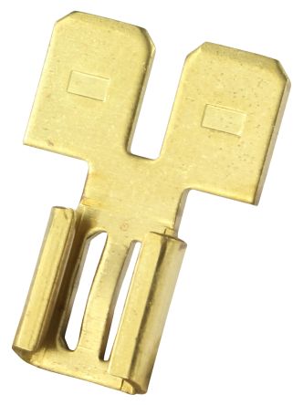 RS PRO Uninsulated Male Spade Connector, Adapter, 6.35 x 0.8mm Tab Size