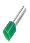 RS PRO Insulated Crimp Bootlace Ferrule, 6mm Pin Length, 1.1mm Pin Diameter, 0.34mm² Wire Size, Green