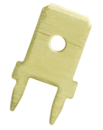 RS PRO Male Spade Connector, PCB Tab, 14mm Length