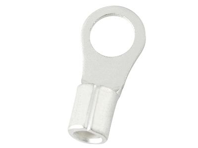 RS PRO Uninsulated Ring Terminal, 4.3mm Stud Size, 2.5mm² to 4mm² Wire Size, 18mm Length