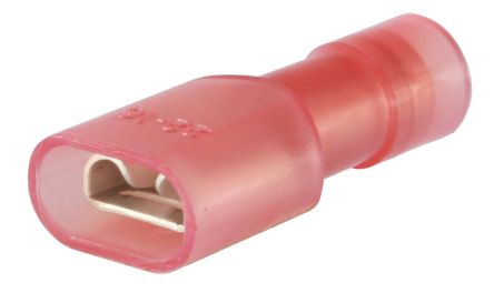 RS PRO Pink Insulated Female Spade Connector, Receptacle, 0.5 x 5.2mm Tab Size 