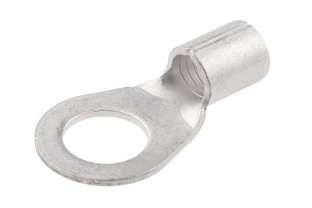 RS PRO Uninsulated Ring Terminal, 10.5mm Stud Size, 16mm² to 16mm² Wire Size