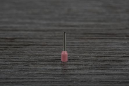 RS PRO Insulated Crimp Bootlace Ferrule, 8mm Pin Length, 1.1mm Pin Diameter, 0.34mm² Wire Size, Pink