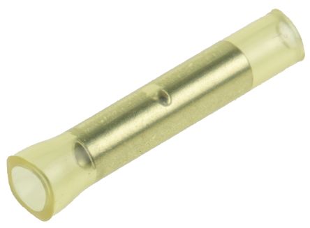 RS PRO Butt Splice Connector, Yellow, Insulated 26 to 22 AWG