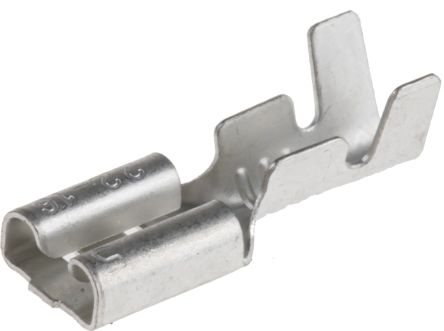RS PRO Uninsulated Female Spade Connector, Receptacle, 4.8 x 0.5mm Tab Size, 0.5mm² to 1.25mm²