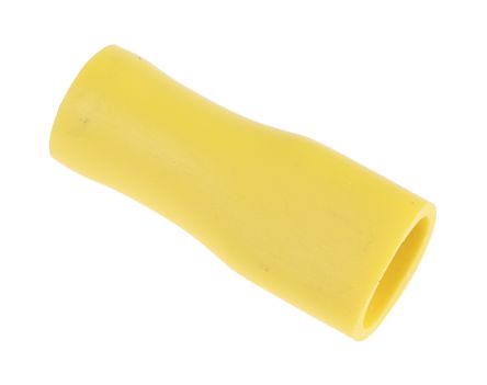 RS PRO Yellow Insulated Female Spade Connector, Receptacle, 6.3 x 0.8mm Tab Size, 2.5mm² to 6mm²
