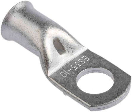 RS PRO Uninsulated Ring Terminal, 10mm Stud Size, 35mm² to 35mm² Wire Size