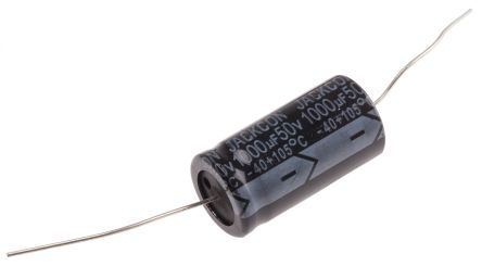 RS PRO 1000μF Electrolytic Capacitor 50V DC, Through Hole, 1000h Lifetime (170-1139)
