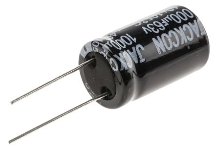 RS PRO 1000μF Electrolytic Capacitor 63V DC, Through Hole