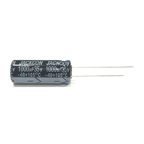 RS PRO 100μF Electrolytic Capacitor 50V DC, Through Hole, 465mA Ripple Current