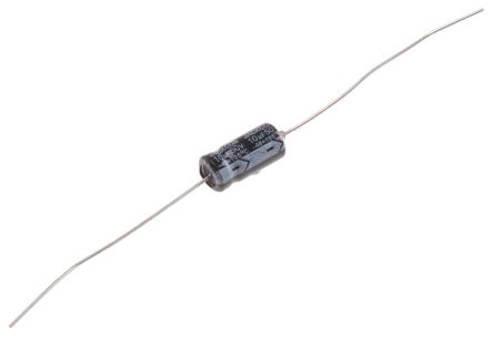 RS PRO 10μF Electrolytic Capacitor 50V DC, Through Hole, 40mA Ripple Current (170-1080)