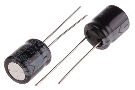 RS PRO 2.2μF Electrolytic Capacitor 400V DC, Through Hole
