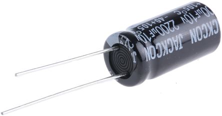 RS PRO 2200μF Electrolytic Capacitor 10V DC, Through Hole, 20mm Height