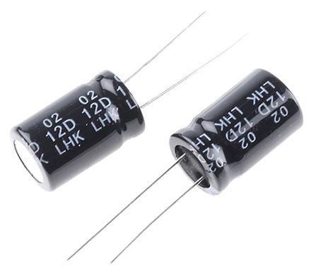 RS PRO 2200μF Electrolytic Capacitor 25V DC, Through Hole