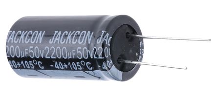 RS PRO 2200μF Electrolytic Capacitor 50V DC, Through Hole